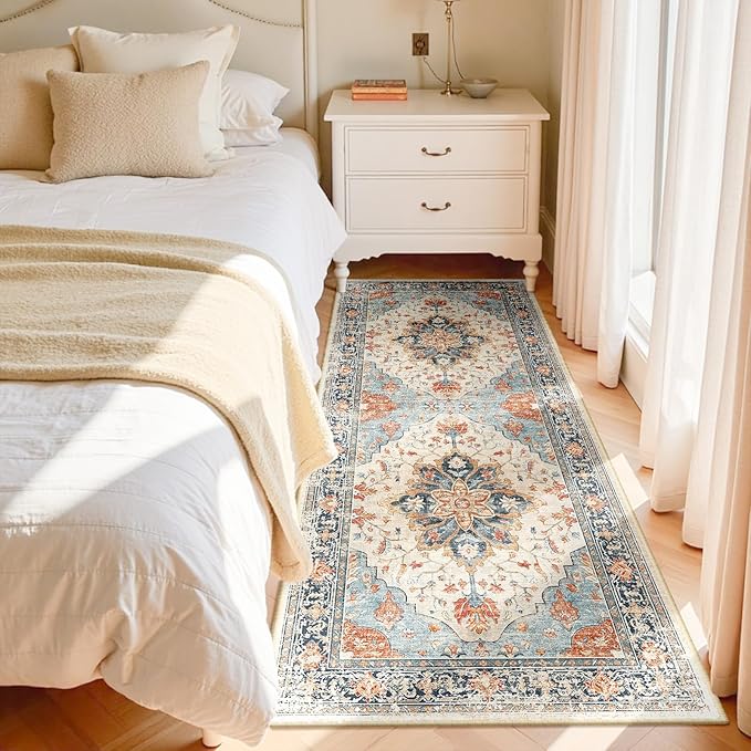RELEANY Area Rugs 3'x8' Runner Rug Non Slip Washable - Image 2