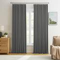 Blackout Pleated Curtains 95 Inches Long, Privacy Window Drapes by KEQIAOSUOCAI