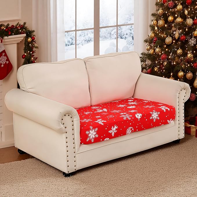 Smiry Printed Couch Cushion Covers, Stretch Soft Couch Covers - Image 2