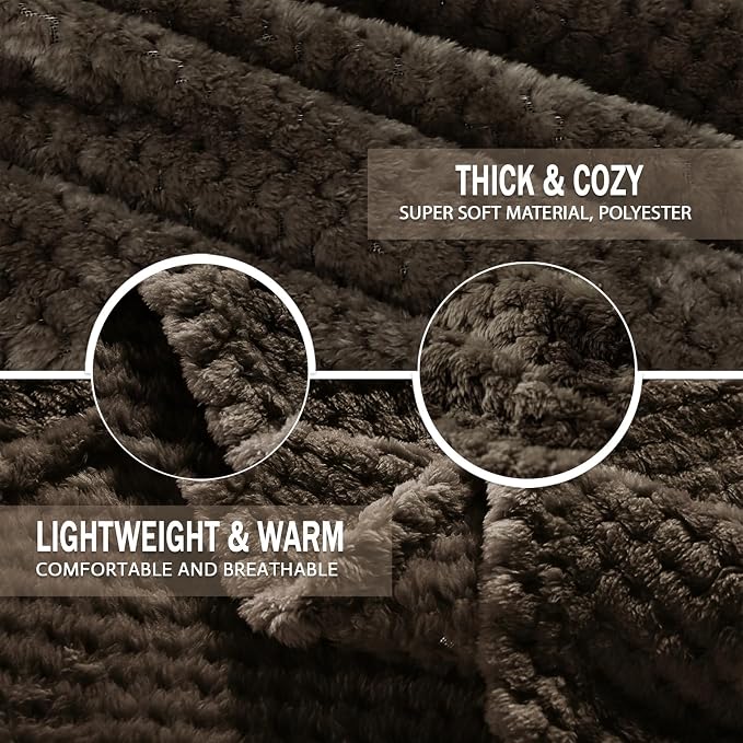 Exclusivo Mezcla Fleece Throw Blanket Extra Large, Super Soft and Warm Blankets - Image 6
