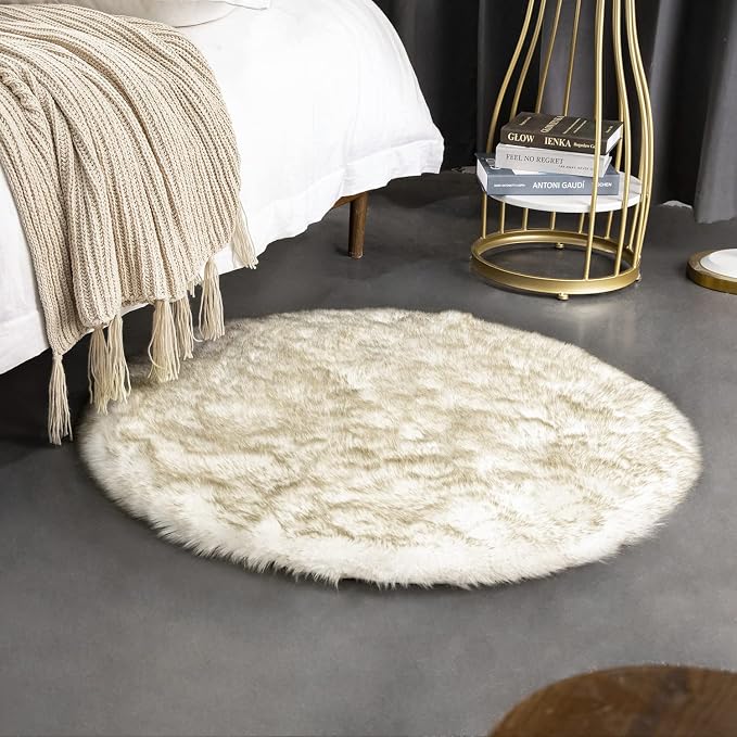 Ashler HOME DECO Soft Fox Faux Fur Chair Couch Cover Area Rug - Image 2