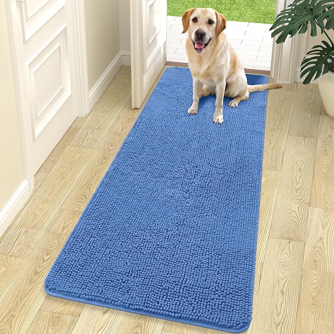 OLANLY Dog Door Mat for Muddy Paws 70x24, Absorbs Moisture and Dirt, Absorbent by OLANLY