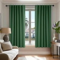 Deconovo Blackout Curtains, Thermal Insulated, W52 x L45 2 Panels, Back Tab by Deconovo