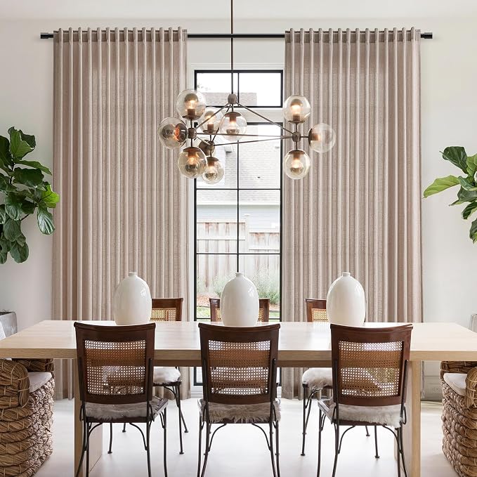 Oatmeal Linen Curtains 84 Inches Long - Image 8