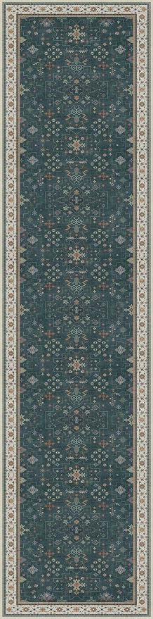 Hazo Haus Dark Green Hallway Runner Rug 12 ft Long - Image 2