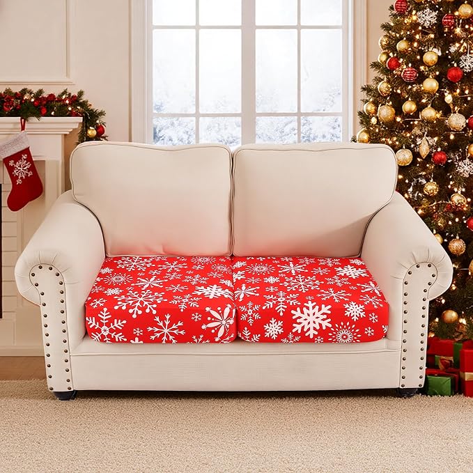 Smiry Printed Couch Cushion Covers, Stretch Soft Couch Covers - Image 5