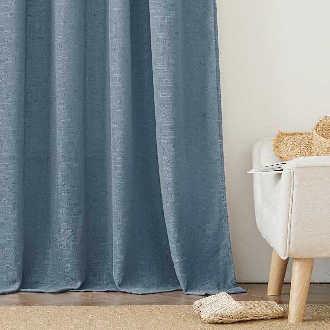 RYB HOME Blue Sheer Curtains - Image 6