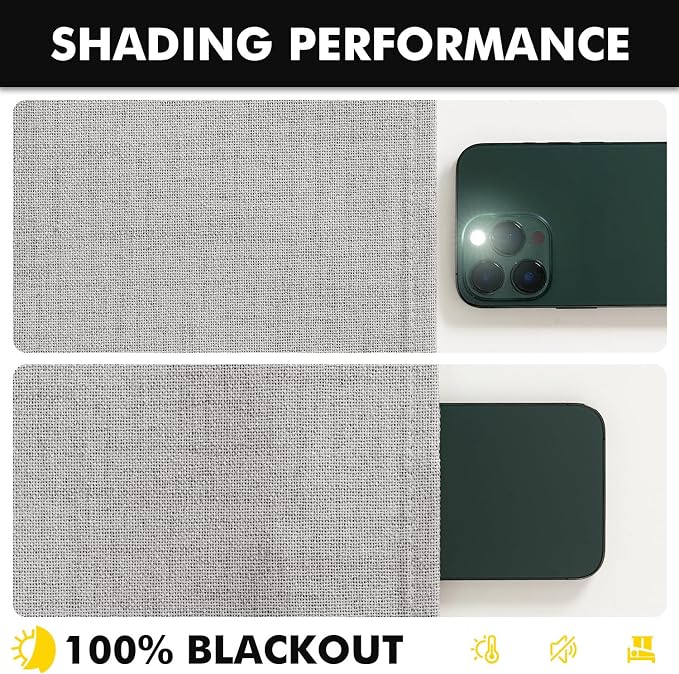 MIULEE 100% Blackout Linen Curtains - Image 7