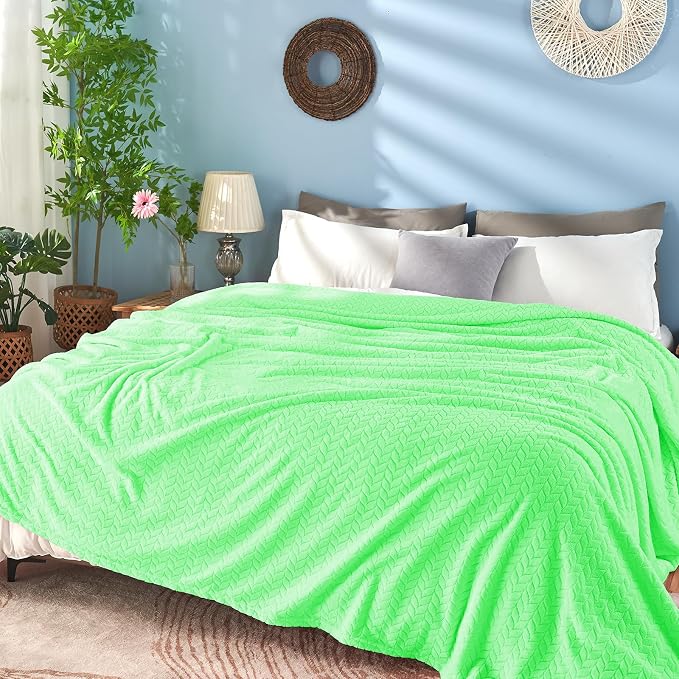 inhand Mint Green Fleece Throw Blanket - Image 3