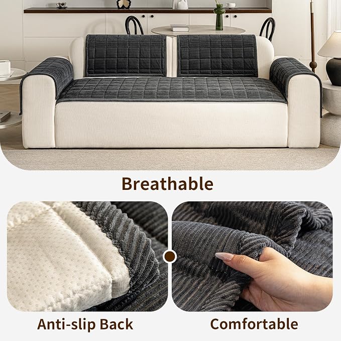 Couch Covers for Dogs Washable, 27.6"x70.9" Non Slip Couch Covers for Loveseat - Image 4