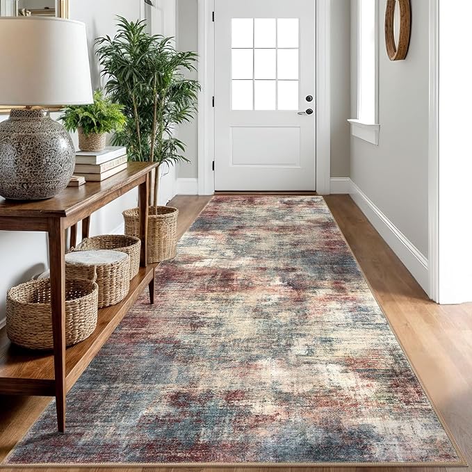IOHOUZE Abstract Runner Rug 3x10 Ft Washable Runners by iOhouze