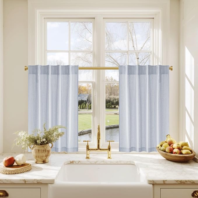 RYB HOME Kitchen Curtains 36 inch Length - Image 8