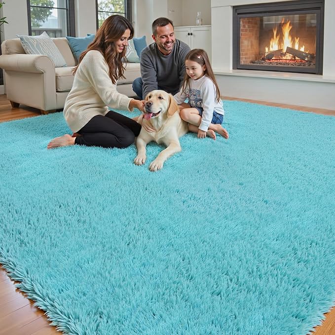 Rugs for Living Room 5x8, Alfombras para Salas Shag Large Plush Soft Area Rug - Image 7