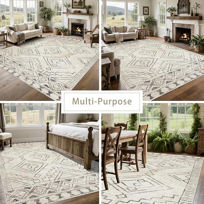 Washable Rugs 8x10 Area Rugs for Living Room, Dining Room- Large Ultra Soft - Image 5