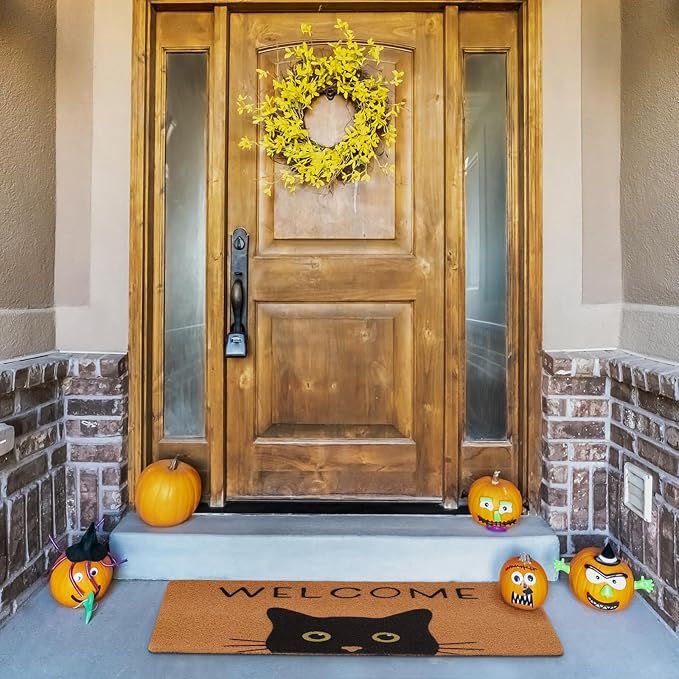 UINI Door Mat Cat Welcome Mat, Non-Slip Cat Welcome Mats - Image 9