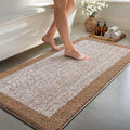 48x24 Long Bathroom Rugs Washable Non Slip, Coffee Bath Mat by Unknown