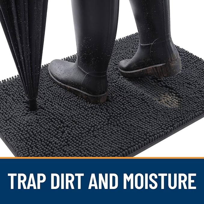 OLANLY Dog Door Mat for Muddy Paws 44x32, Absorbs Moisture and Dirt, Absorbent - Image 2