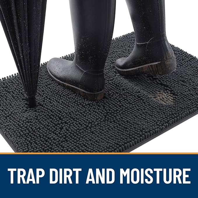 OLANLY Dog Door Mat for Muddy Paws 40x32, Absorbs Moisture and Dirt, Absorbent - Image 2