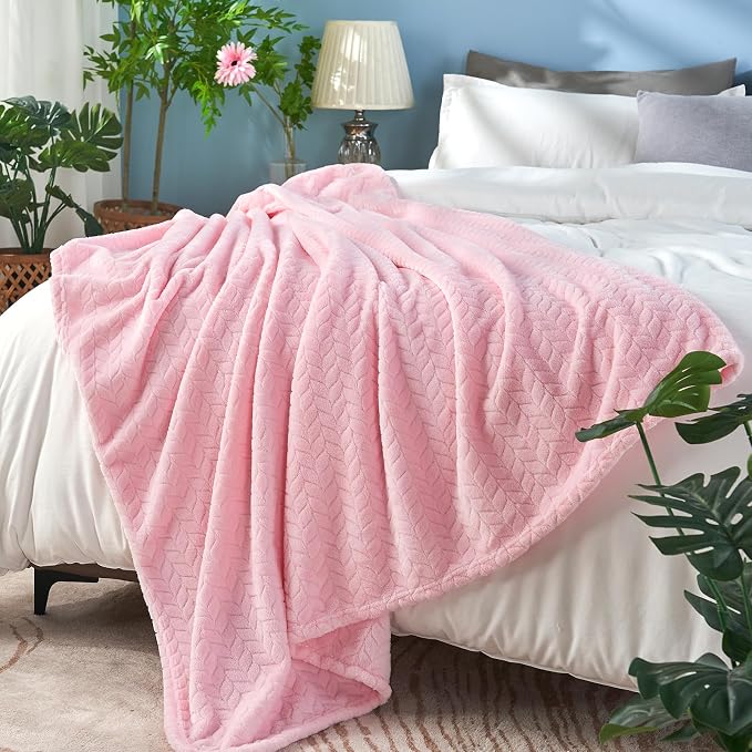 inhand Pink Fleece Queen Blanket - Image 3
