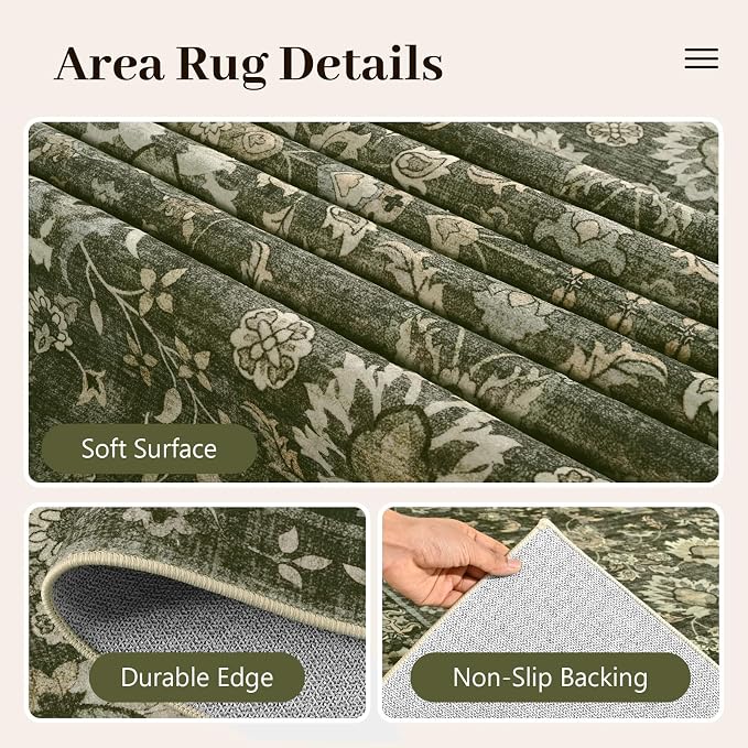9x12 Ft Extra Large Area Rugs for Living Room, Soft Non-Slip Machine Washable - Image 7