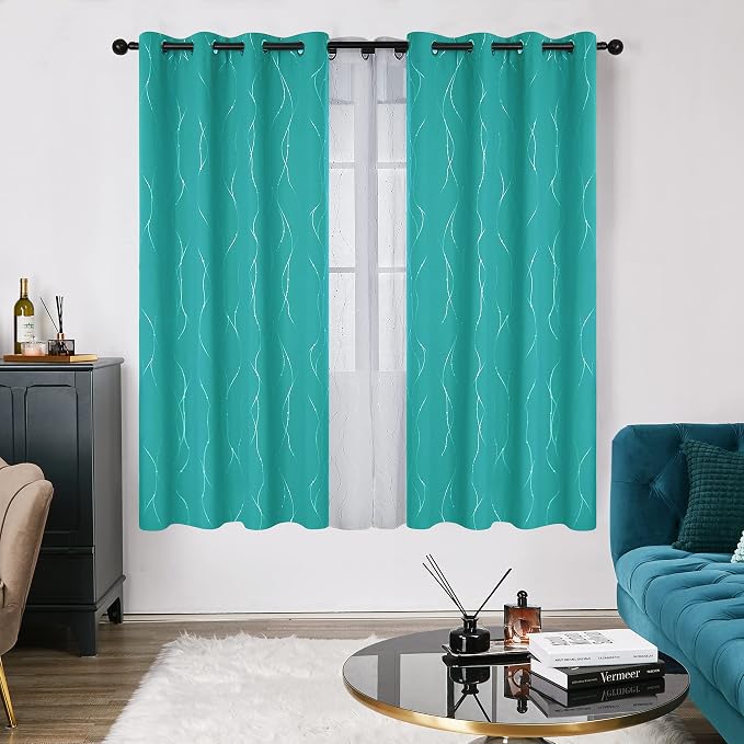 Deconovo Blackout Curtains, Thermal Insulated Soundproof Grommet Drapes - Image 2