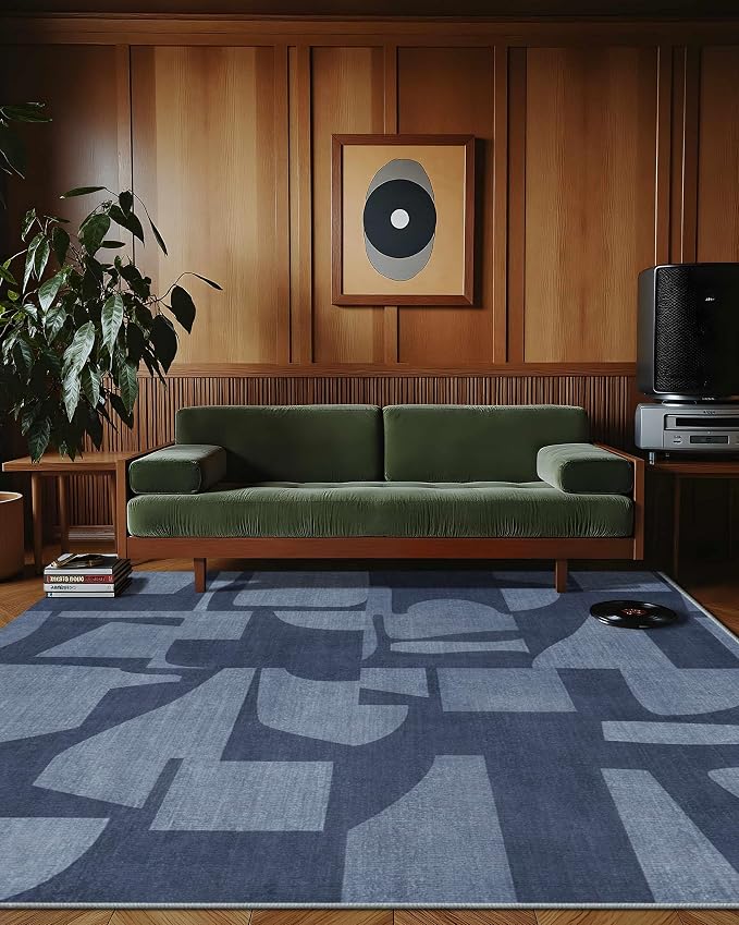 Latte&Fog 8x10 Area Rugs for Living Room, Large Modern Abstract Washable Rug - Image 4