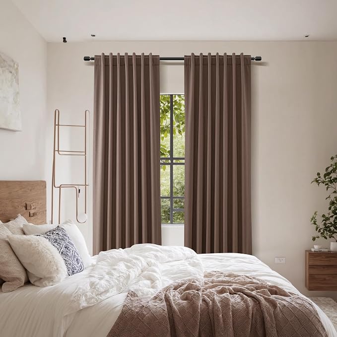 Guken 100% Blackout Curtains 120 Inch Length 2 Panels Set - Image 8