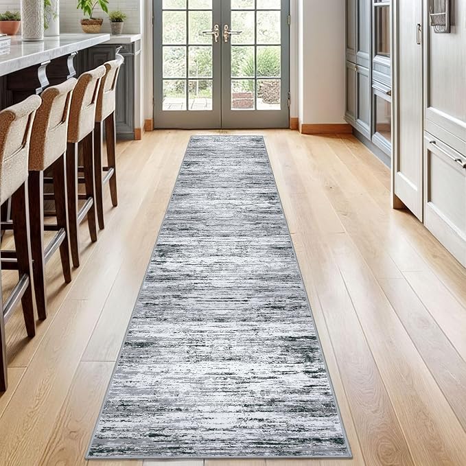 Lansny Modern Abstract Runner Rug 2x12 - Image 2