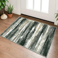 Lansny Modern Abstract Entryway Rug Indoor 2x3 Washable Rug Non-Slip Soft Small by lansny