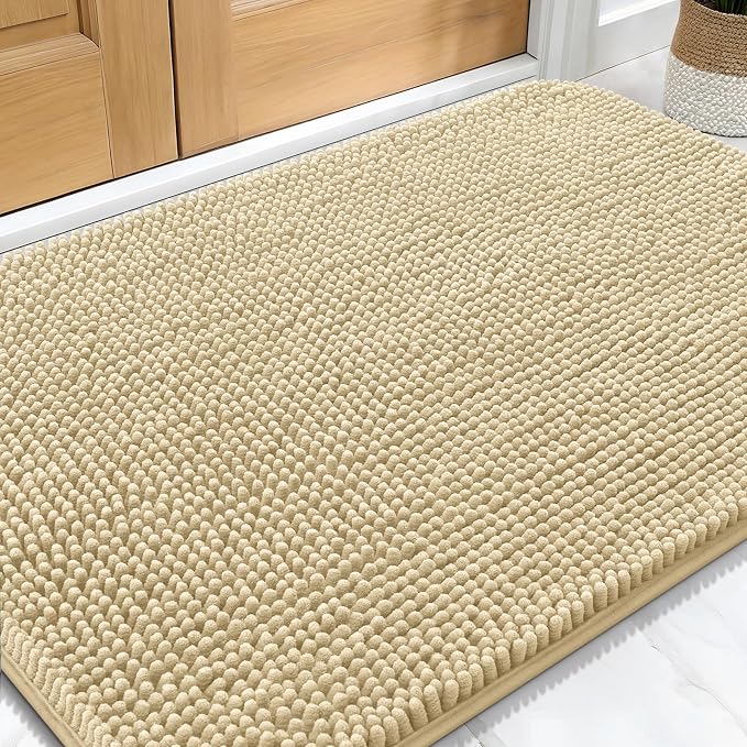 OLANLY Dog Door Mat for Muddy Paws 34x21, Absorbs Moisture and Dirt, Absorbent by OLANLY