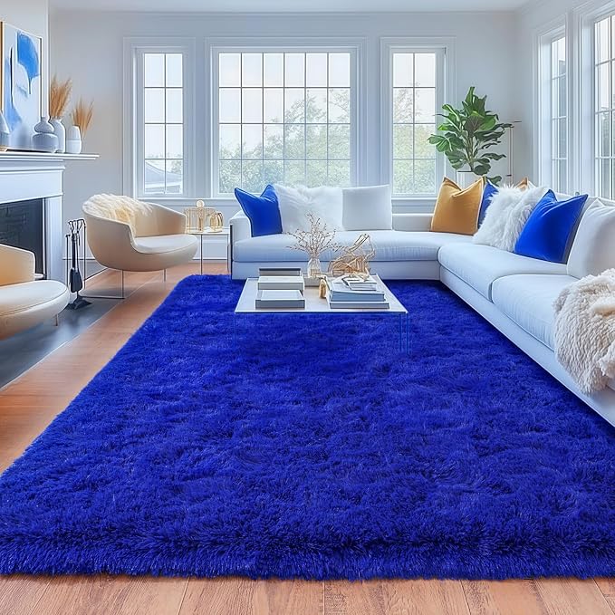 Rugs for Living Room 9x12, Soft Shaggy Modern Shag Area Rug for Bedroom - Image 6