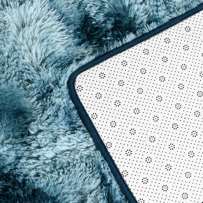 Deerhoo Large Shag Area Rugs 6 x 9, Tie-Dyed Plush Fuzzy Rugs - Image 6