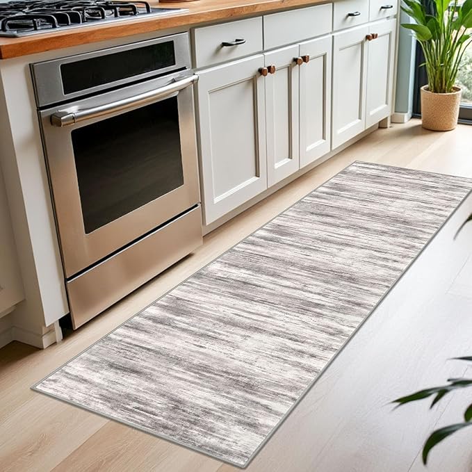 KOZYFLY Modern Abstract Washable Rug Runner 2x7 Hallway Runner Rug Non-Slip - Image 3