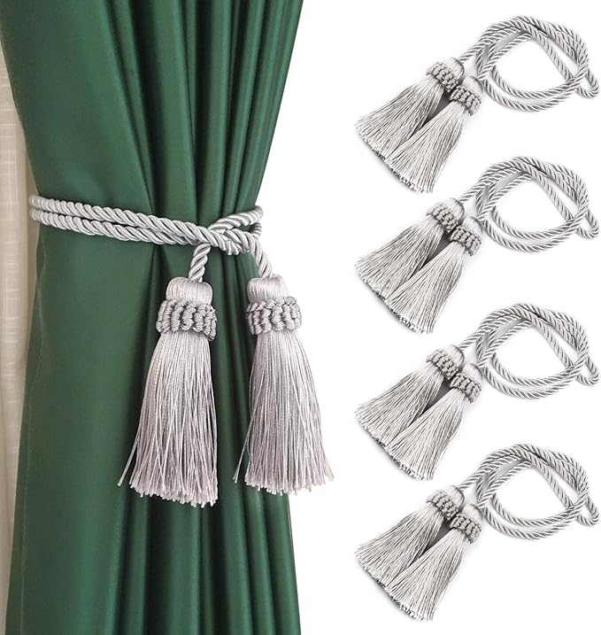 Fenghuangwu Curtain Tiebacks Handmade Decorative Curtain Holdbacks Rope by fenghuangwu