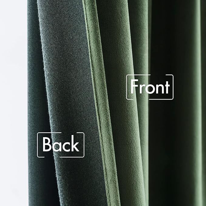 MIULEE Velvet Curtains 72 Inch Wide - Image 6