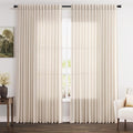 Extra Wide 100 Inch Linen Curtains by Nanspring