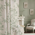 Floral Blackout Curtains Sage Green Printed Curtains Floral Blackout Curtains by Unknown