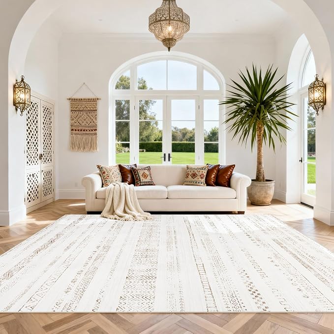 Moroccan Washable Rugs 8x10 Area Rugs by Srugn