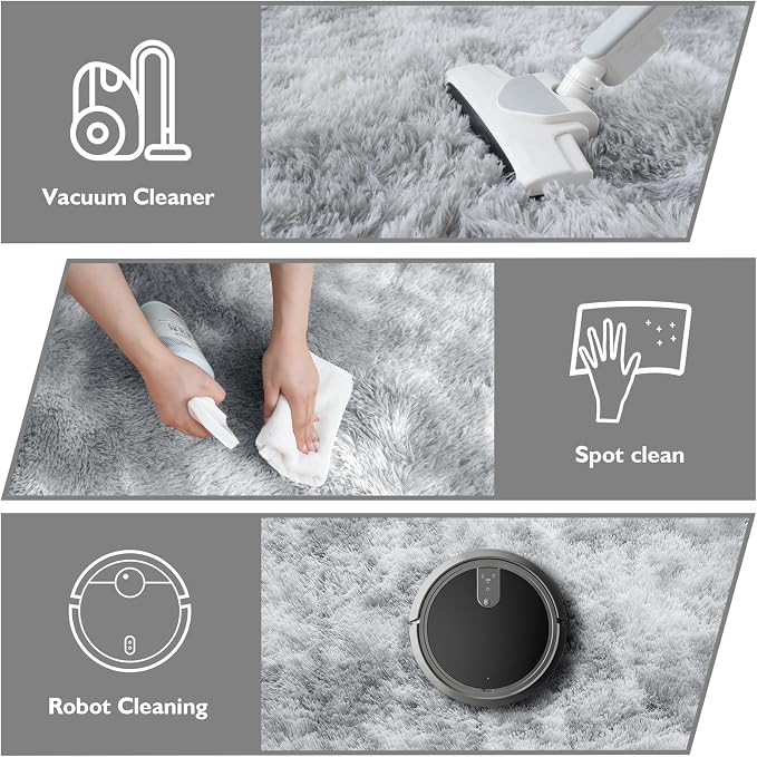 6x9 Fluffy Area Rug for Living Room, Shag Area Rugs for Bedroom, Soft Fuzzy Rug - Image 4