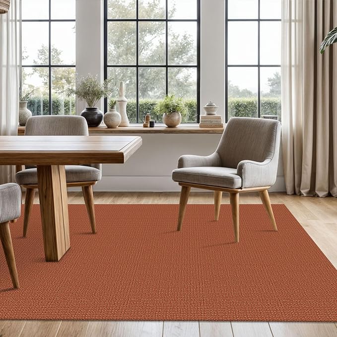 KOZYFLY Washable Area Rug 5x7 ft Rubber Backed Non Slip Rugs - Image 2