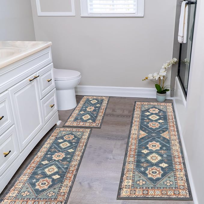 HEBE Boho Kitchen Rug Sets 3 Piece - Image 6