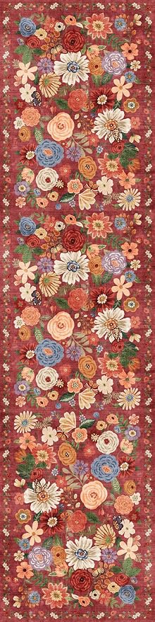 Rug for Hallways Kitchen Rug 2'6" x 14', Non Slip Washable Rugs by WelcometoBabovid