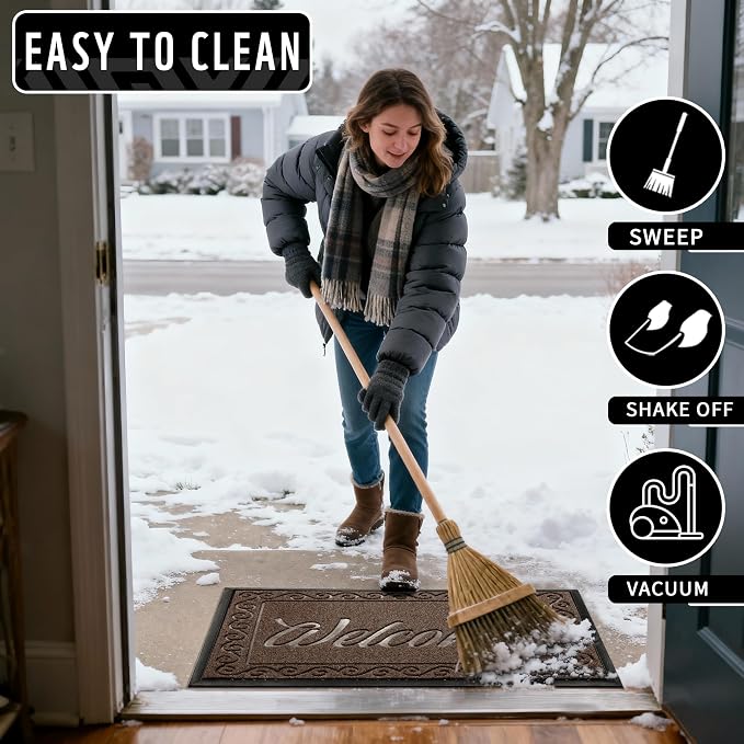 Yimobra Welcome Mat, Heavy Duty Sturdy Door Mats - Image 4