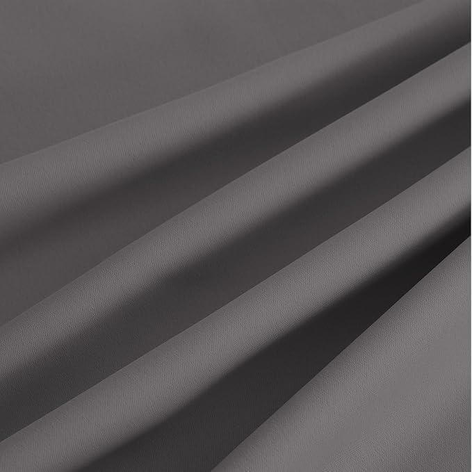 NICETOWN Blackout Curtains Grommet 2 Panels Grey Drapes 95Inches Long - Image 7
