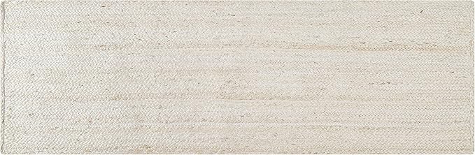 Hausattire Hand Woven Jute Braided Rug, Reversible Boho Entry Area Rugs by Hausattire