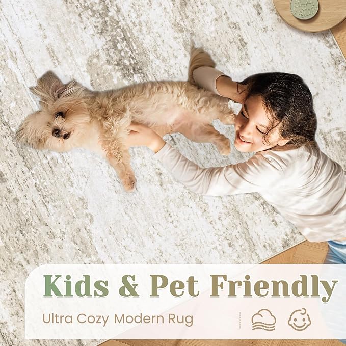 Washable 2x6 Runner Rug for Hallway: Kitchen Runner Non Slip Neutral Soft - Image 7