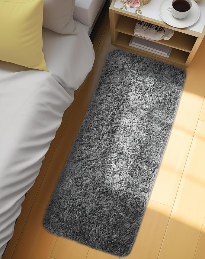 Ophanie Runner Rug for Hallway, 2x5 Upgrade Non-Slip Fluffy Soft Bedside Rugs - Image 5