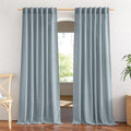 NICETOWN Linen Blend Mist Blue Curtains by NICETOWN