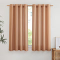 NICETOWN Thick Linen Terracotta Curtains by NICETOWN