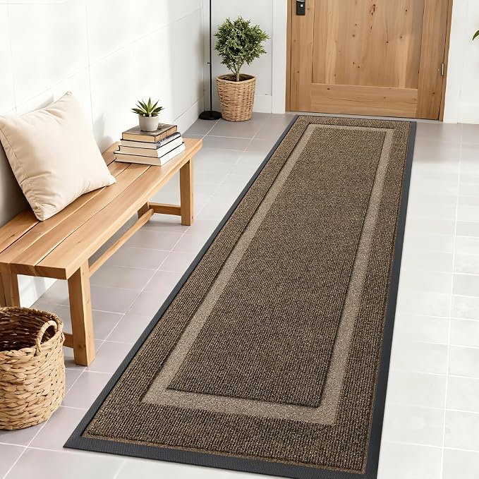OLANLY Front Door Mat Indoor Outdoor Entrance, Waterproof All-Season, by OLANLY